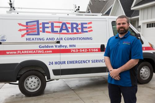 flare heating 